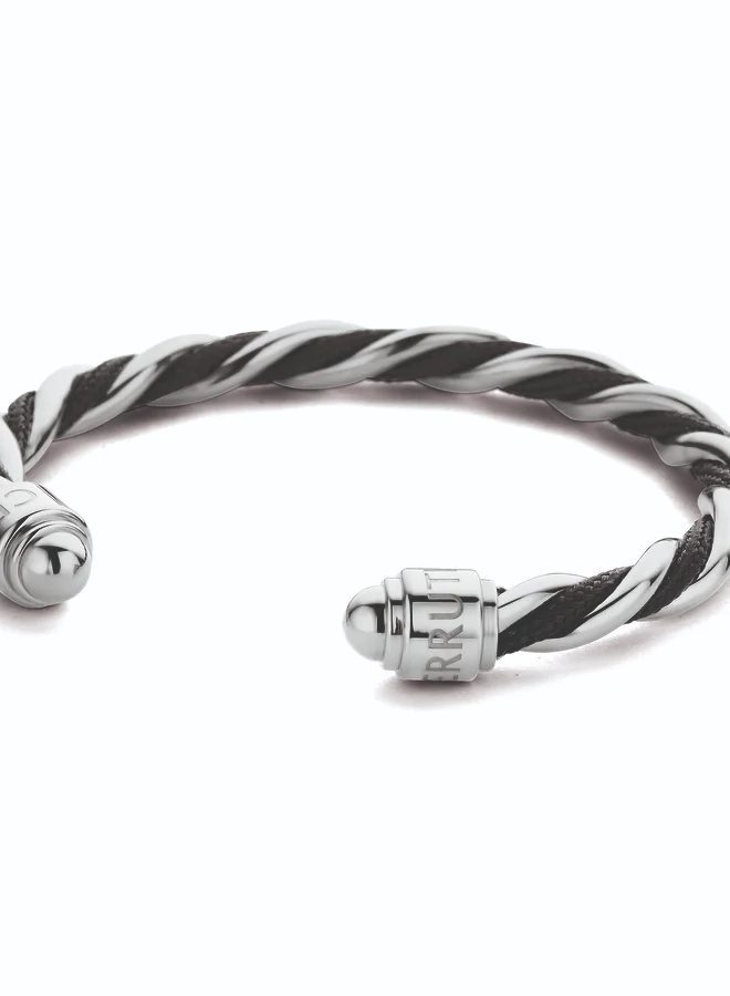 CERRUTI 1881 Giulia Silver and Black Stainless Steel Bracelet for Women